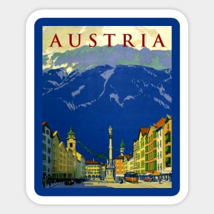 Vintage Travel Poster - Austria Sticker